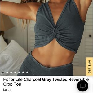 Twist front crop top
